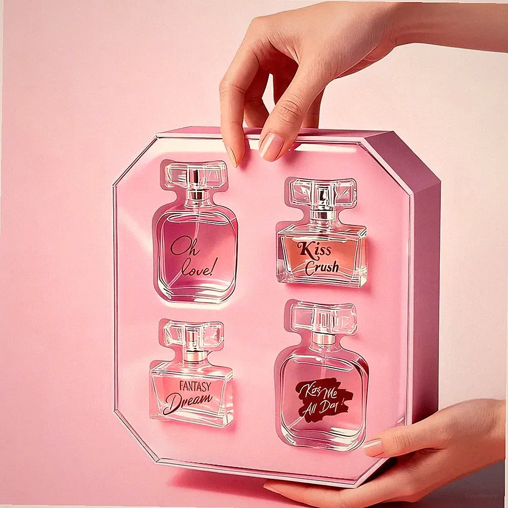 4-Piece Set, Women's Eau De Parfuma Spray Gift Box, Long Lasting Fragrance, 4 Di