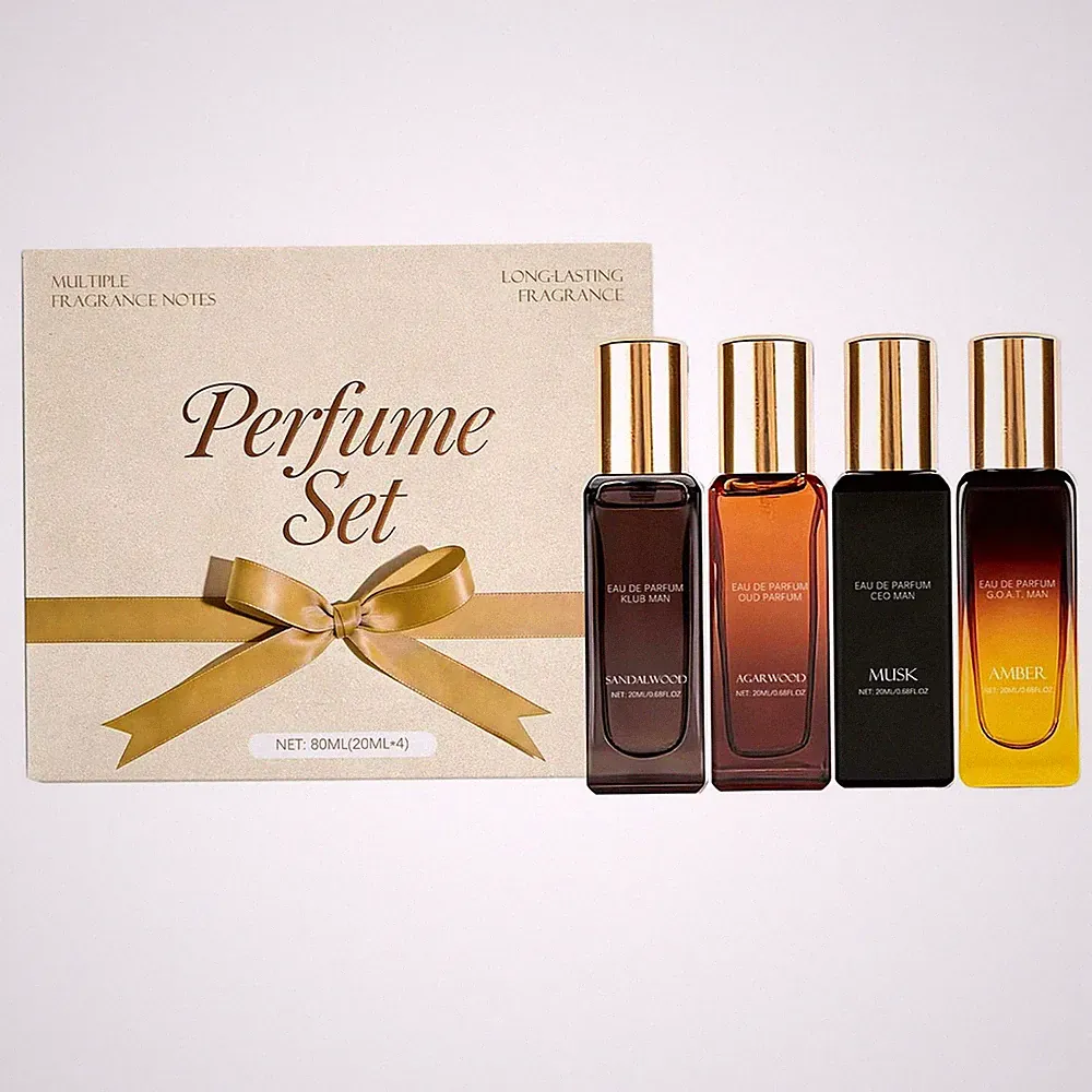Luxury Fragrance Gift Set 20ml 4 Pieces Long-lasting Perfume Mist