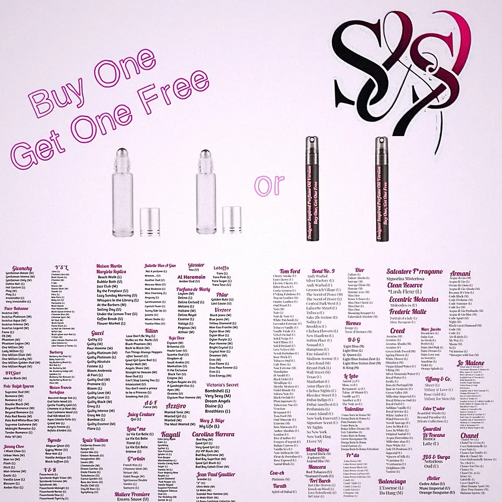 PERFUME OILS!! BUY ONE, GET ONE FREE! ALL SCENTS INCLUDED! ADD 2 to CART!!
