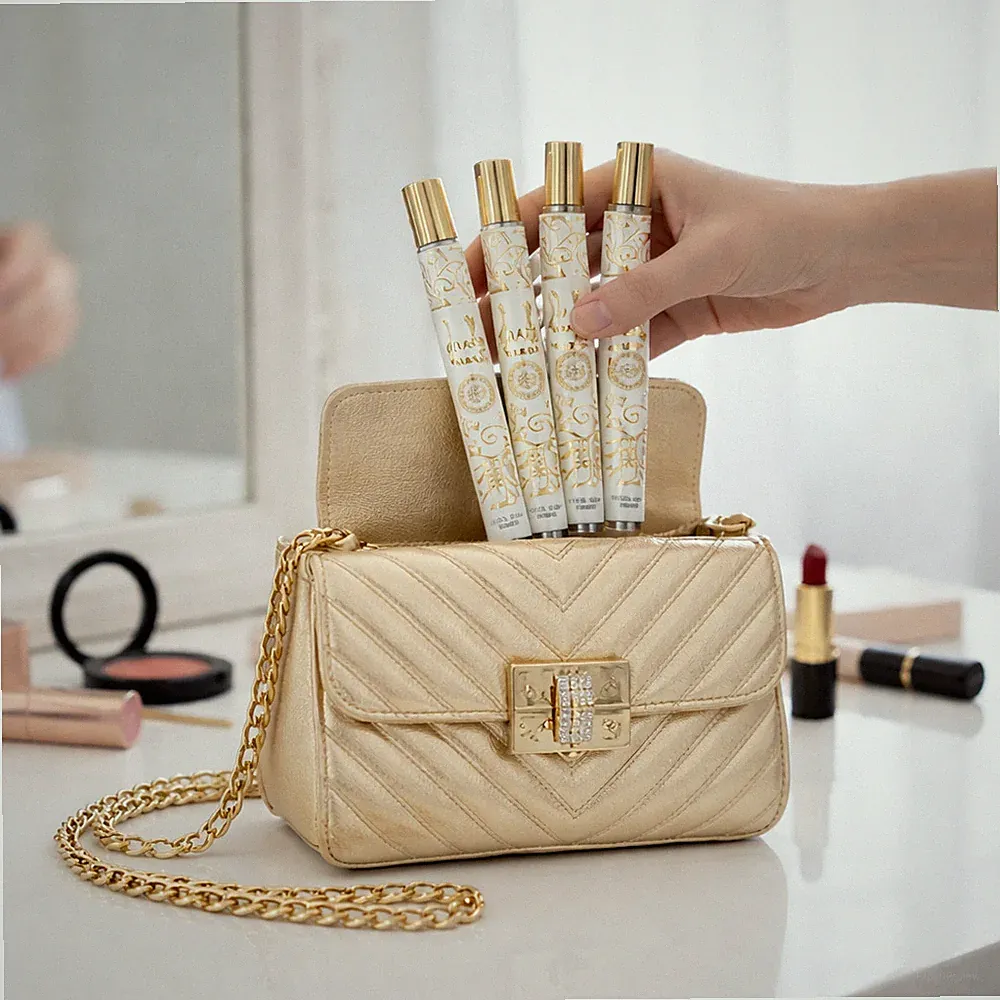 Premium Perfume Gift Set , 4 Travel Sprays, 35ml Each Eau De Parfum Long Lasting
